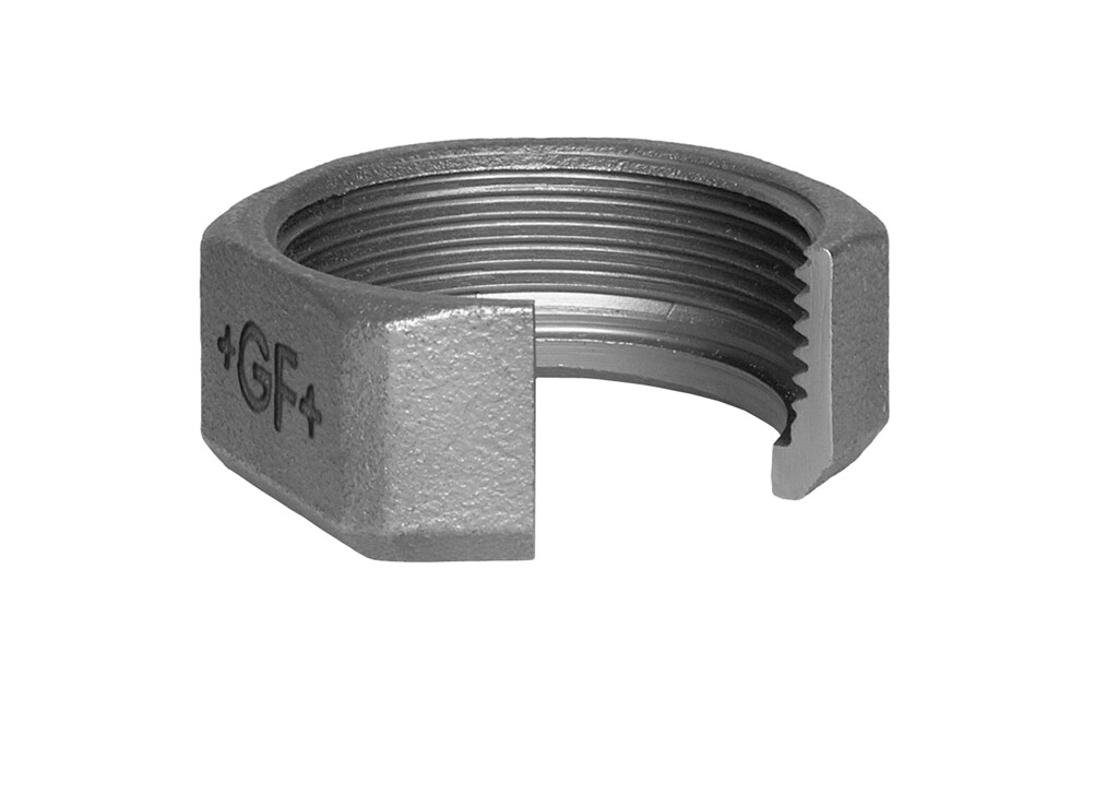 GF  374  union nut 1" x 11/2" black